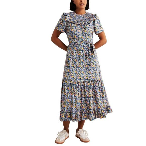 Floral Smocked Yoke Dress main image 0